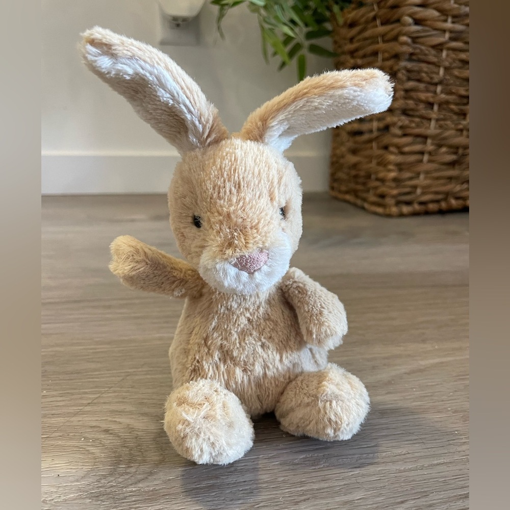 Rare- Jellycat Little Poppet Rabbit Small Retired Bunny plush stuffed toy.